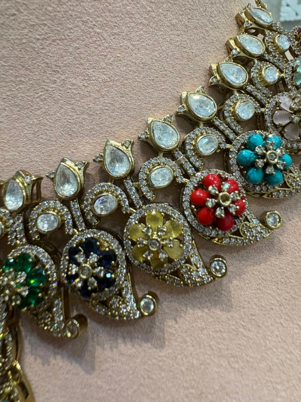 Chitra Polki Necklace Set - Image 5