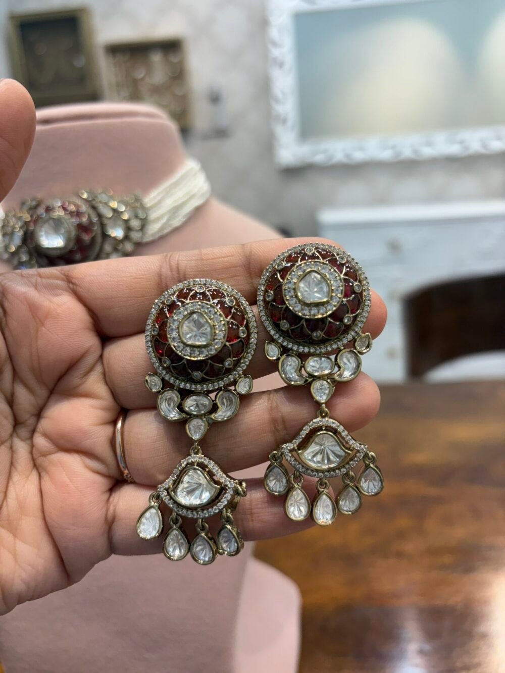 Chayana Polki Choker Set - Image 6