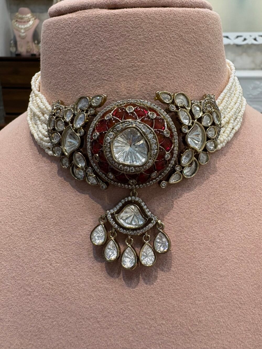Chayana Polki Choker Set - Image 2