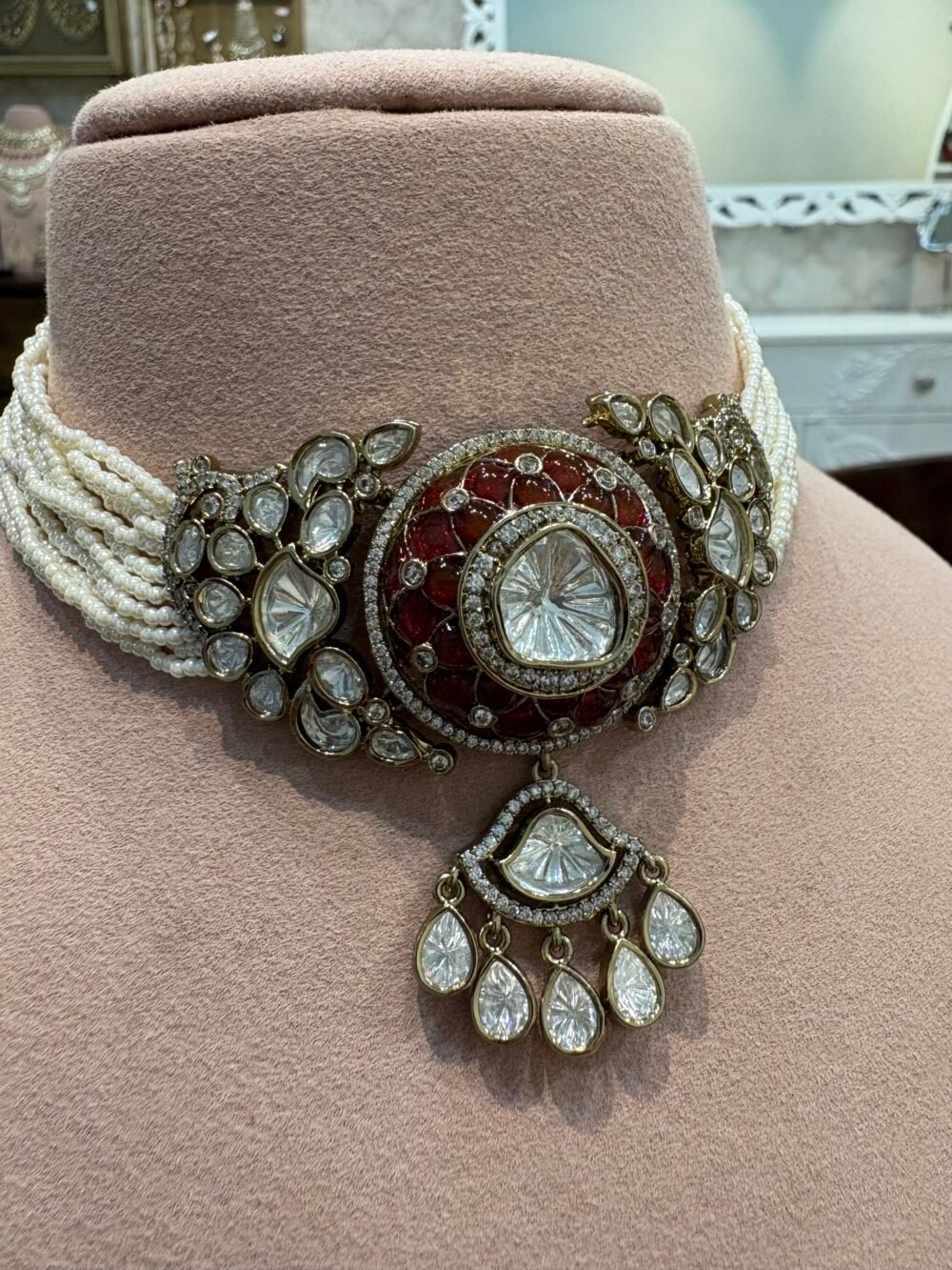 Chayana Polki Choker Set - Image 3