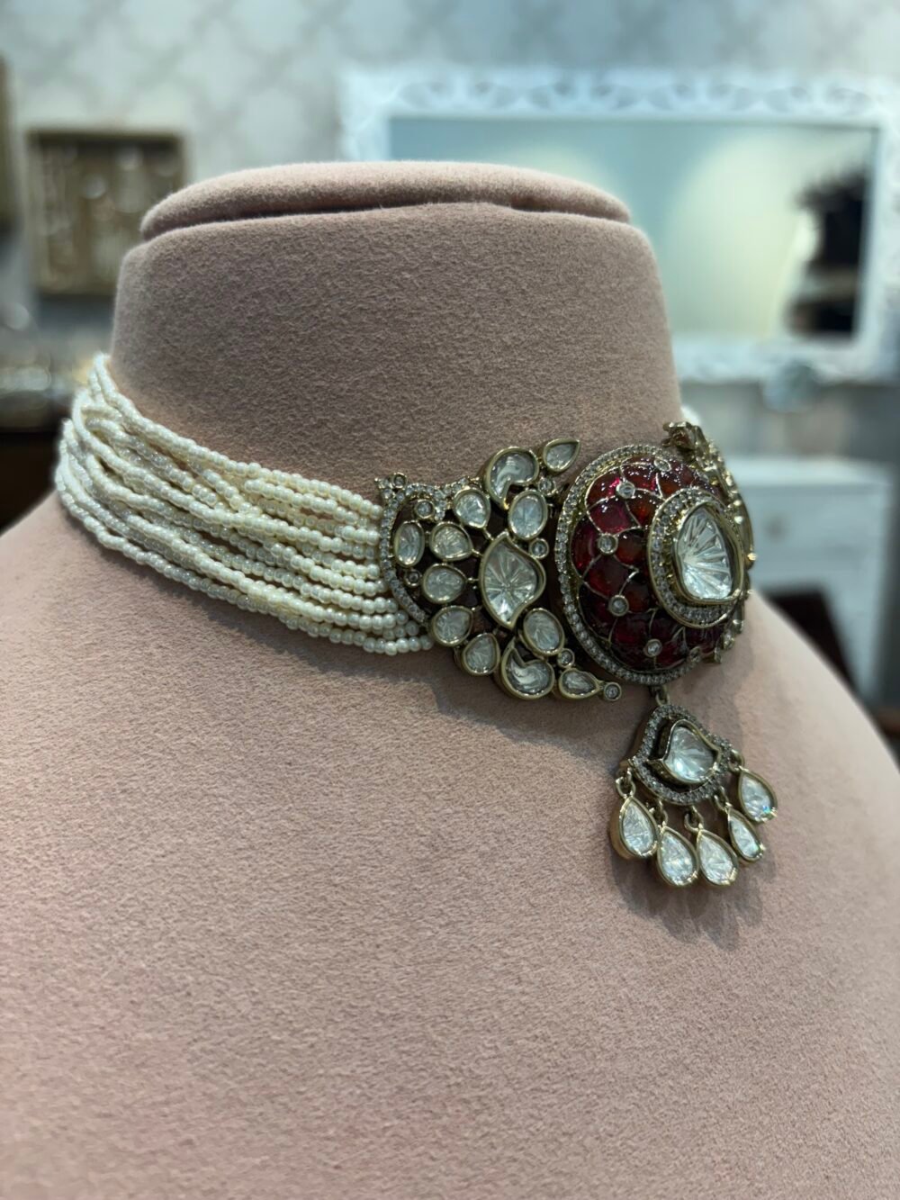Chayana Polki Choker Set - Image 4