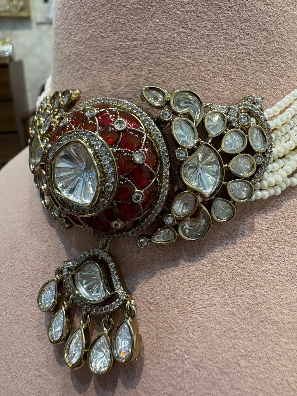 Chayana Polki Choker Set - Image 5