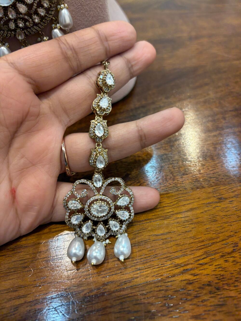 Ardra Polki Bridal Necklace Set - Image 11