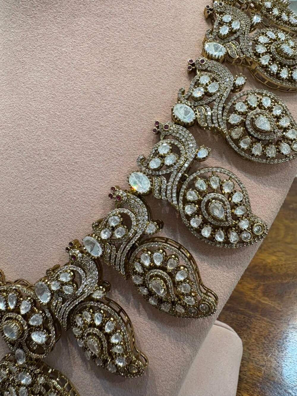 Ardra Polki Bridal Necklace Set - Image 4
