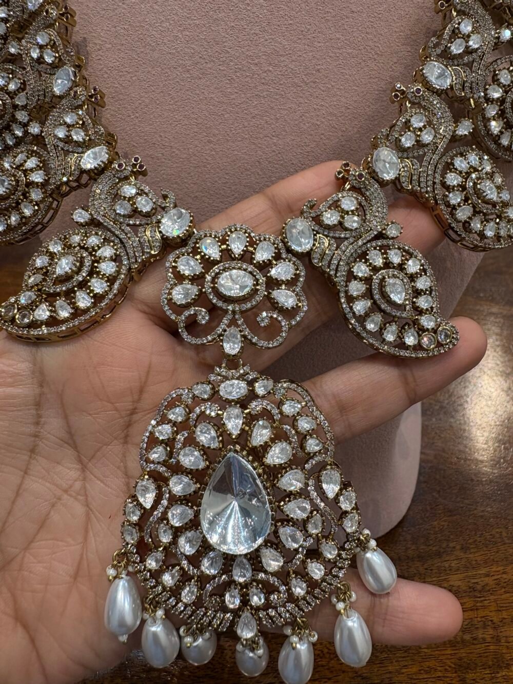 Ardra Polki Bridal Necklace Set - Image 2