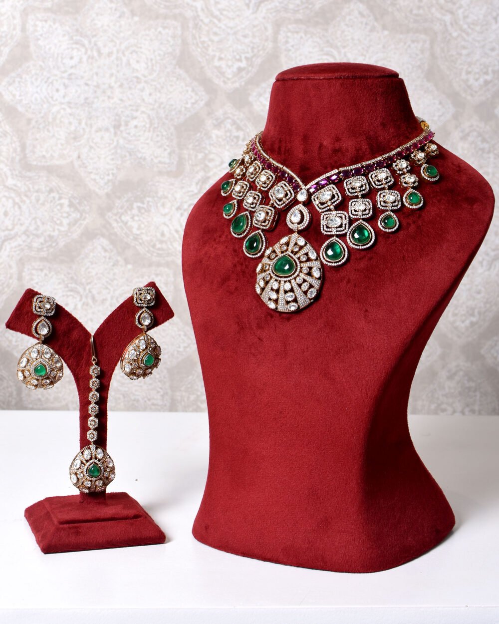 Aishini Polki Necklace Set - Image 7