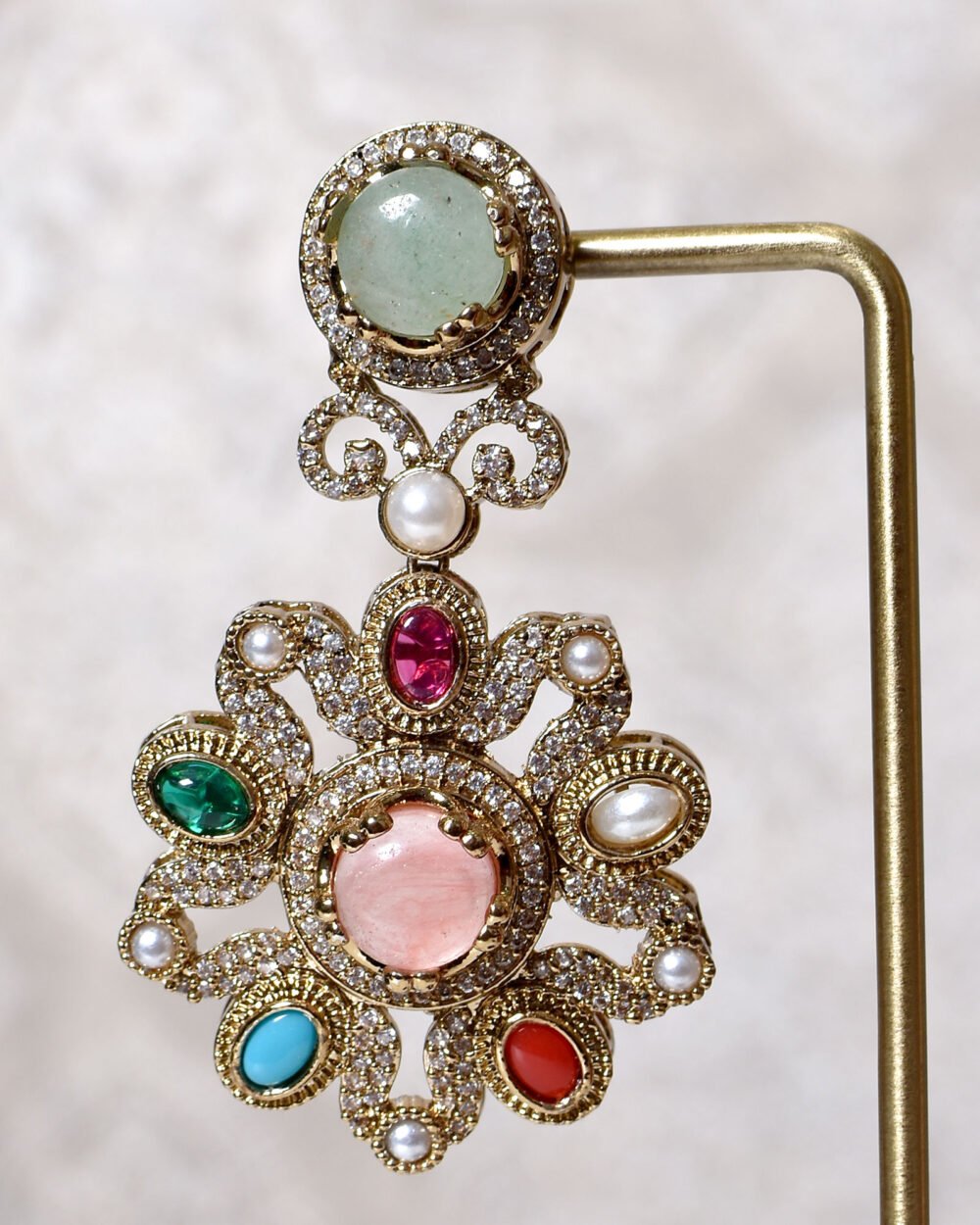 Sabhya Polki Necklace Set - Image 5