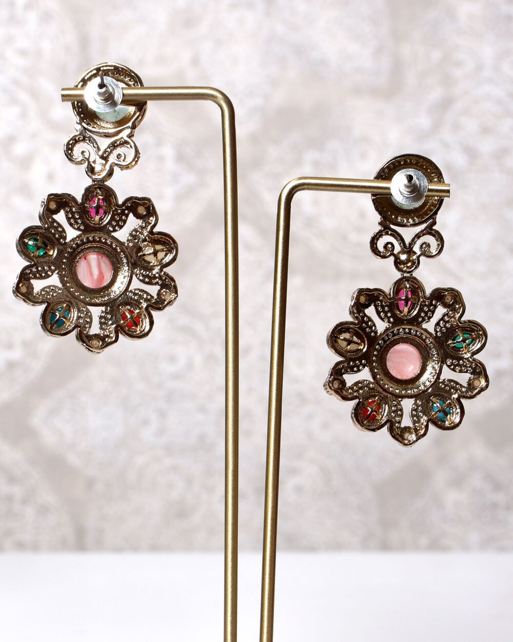 Sabhya Polki Necklace Set - Image 6
