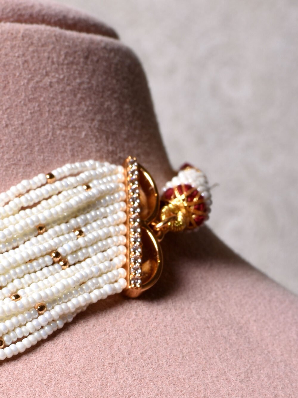 Jaagrithi Polki Choker Set - Image 4