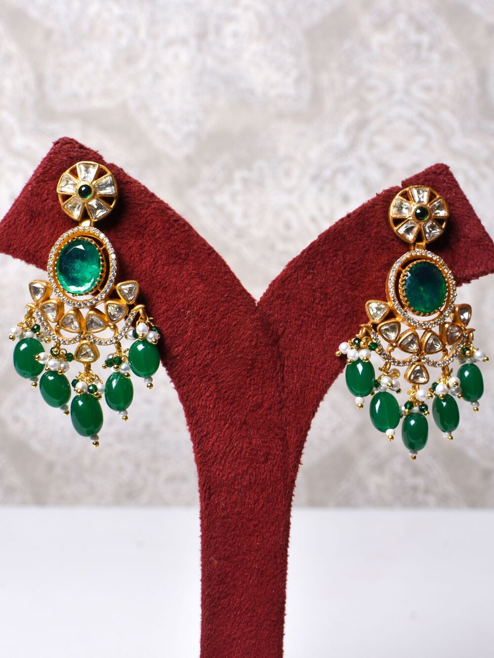 Charusree Polki Choker Set - Image 4