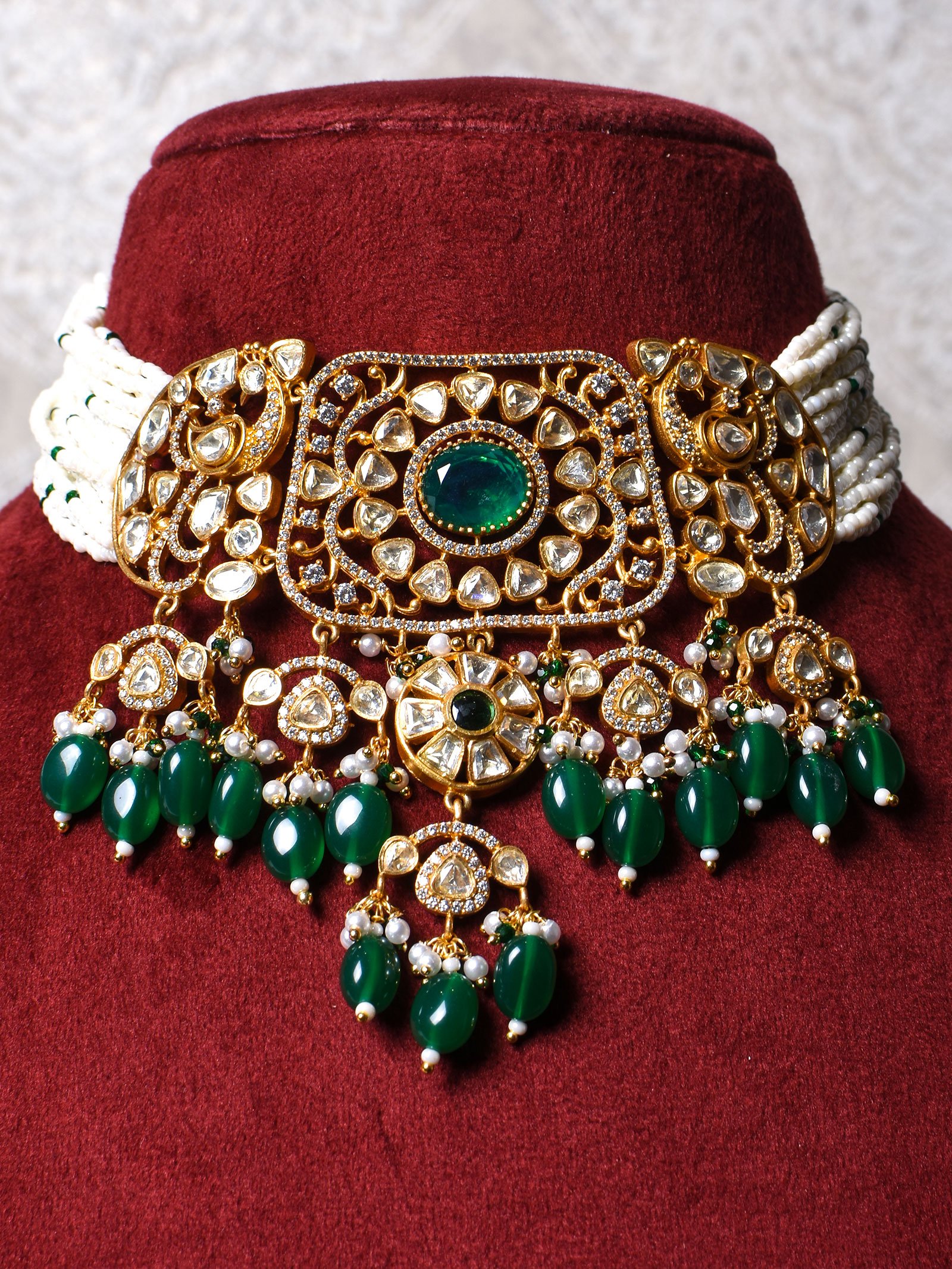 Charusree Polki Choker Set