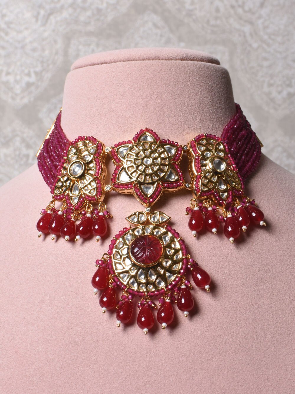 Jaipriya Polki Choker Set - Image 2