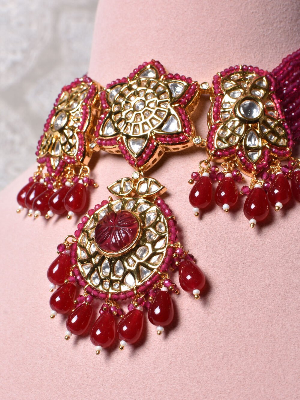 Jaipriya Polki Choker Set - Image 3