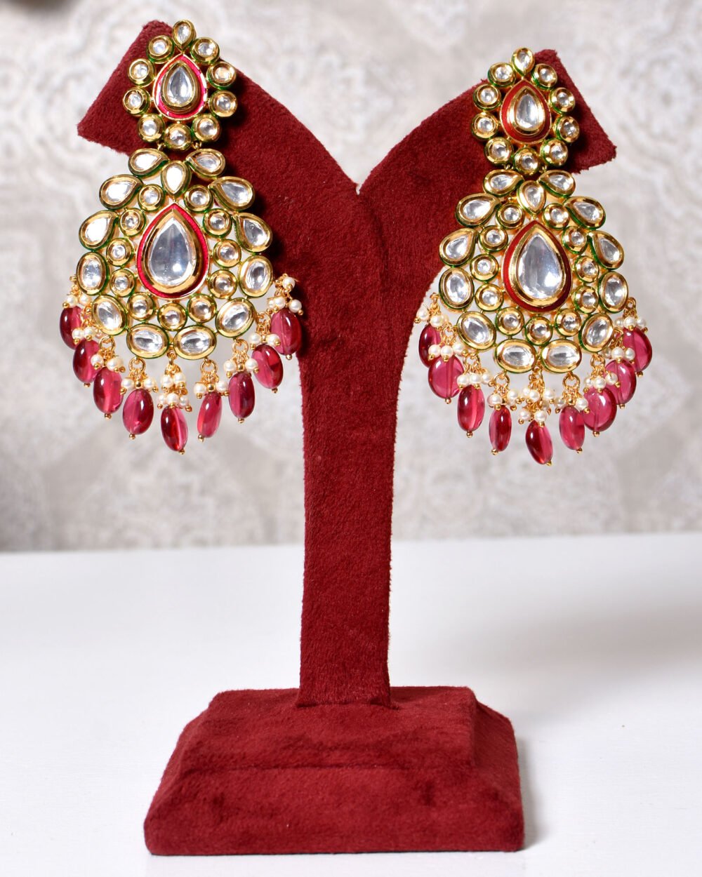 Ipsita Polki Kundan Necklace Set - Image 4