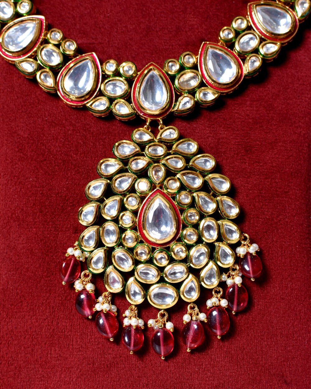 Ipsita Polki Kundan Necklace Set - Image 2