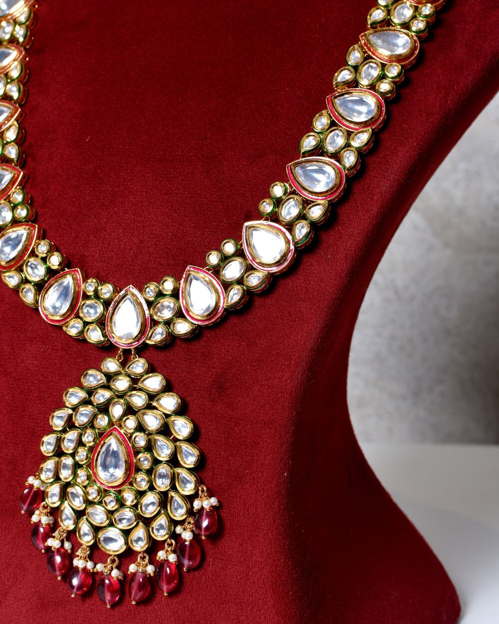 Ipsita Polki Kundan Necklace Set - Image 3
