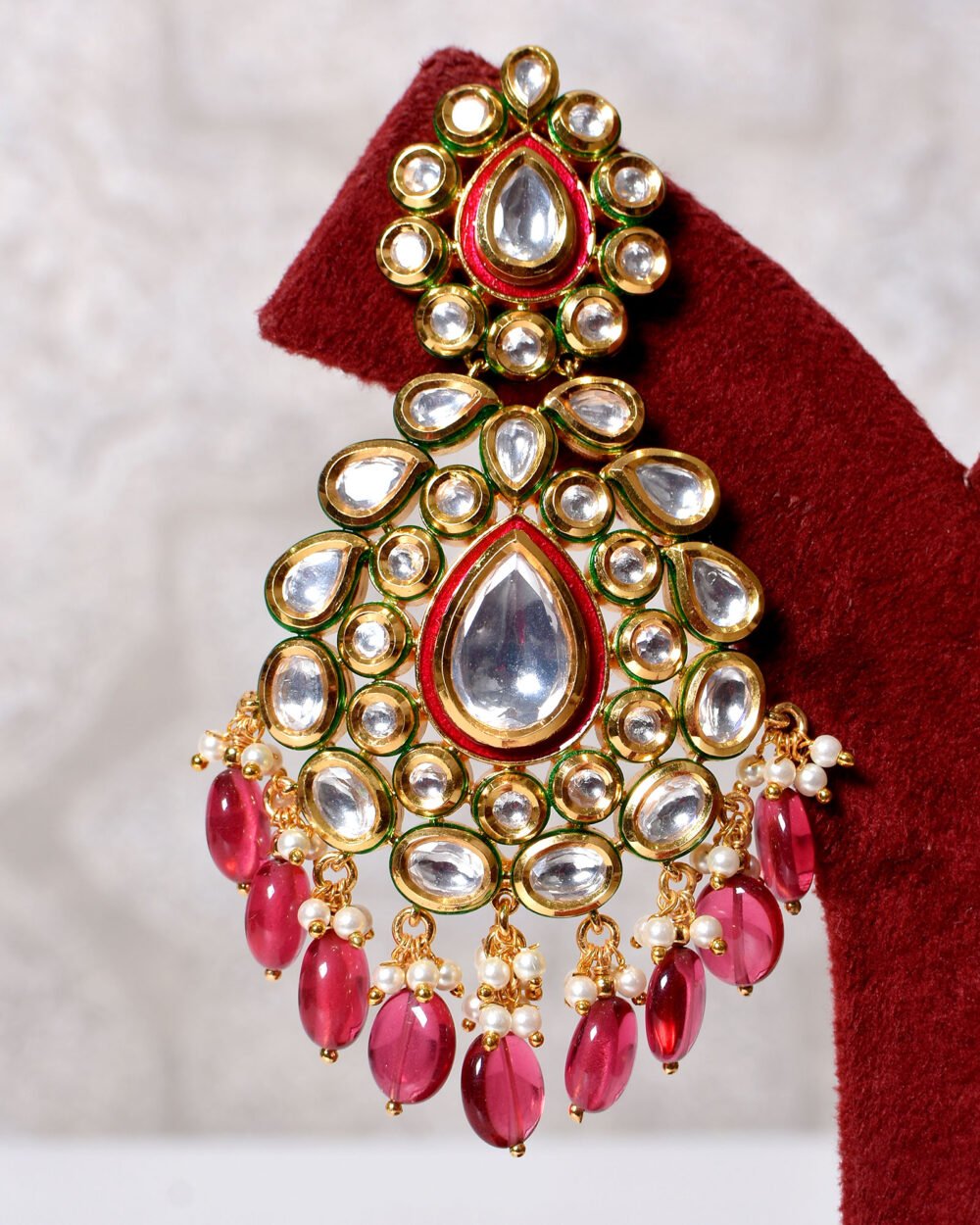 Ipsita Polki Kundan Necklace Set - Image 5