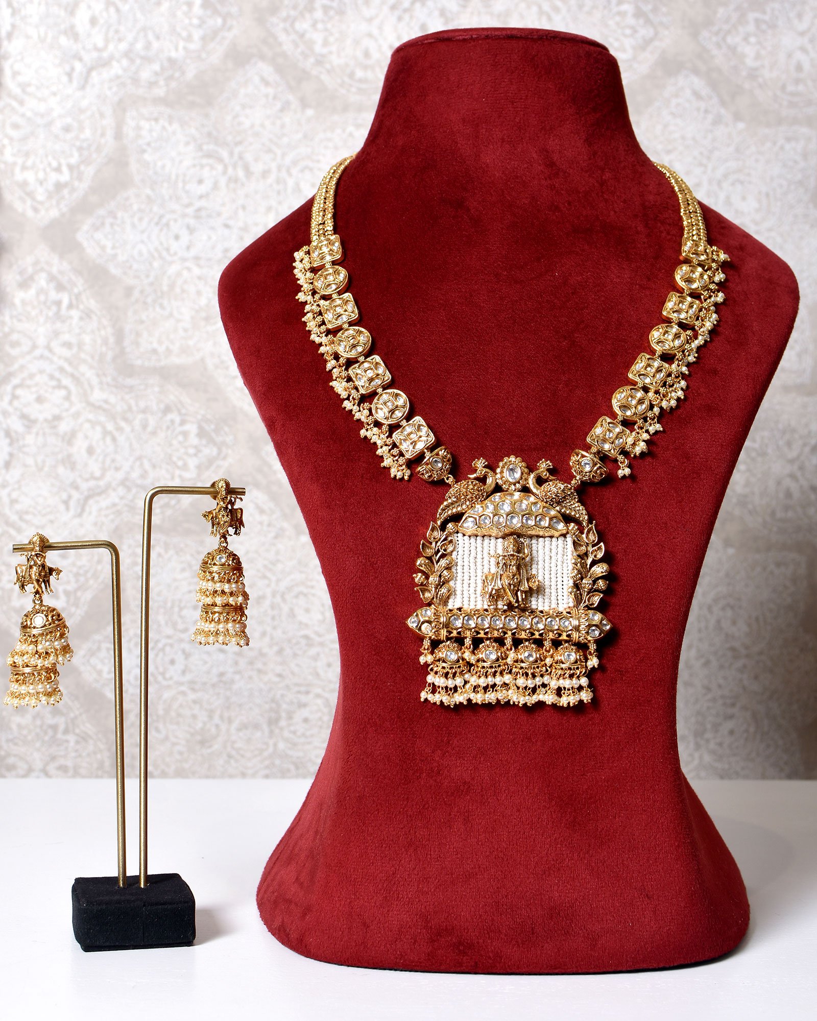 Mohi Antique Temple Necklace Set