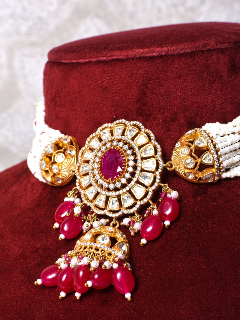 Mahika Polki Choker Set - Image 3