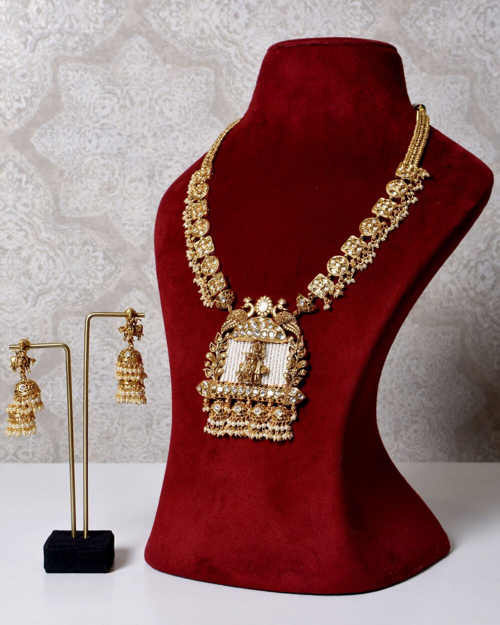 Mohi Antique Temple Necklace Set - Image 6
