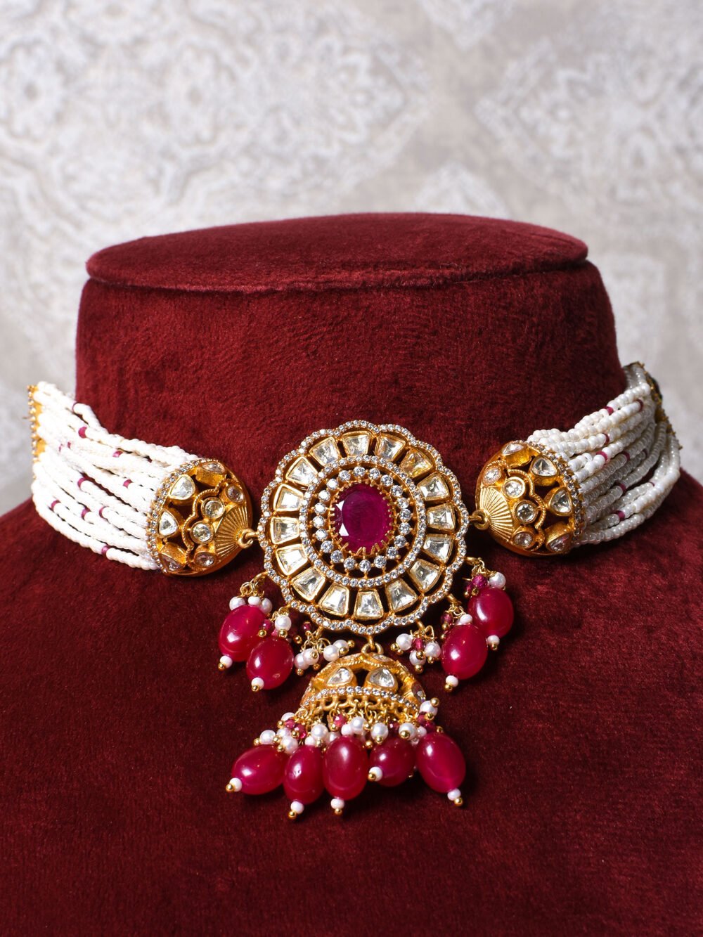 Mahika Polki Choker Set - Image 2