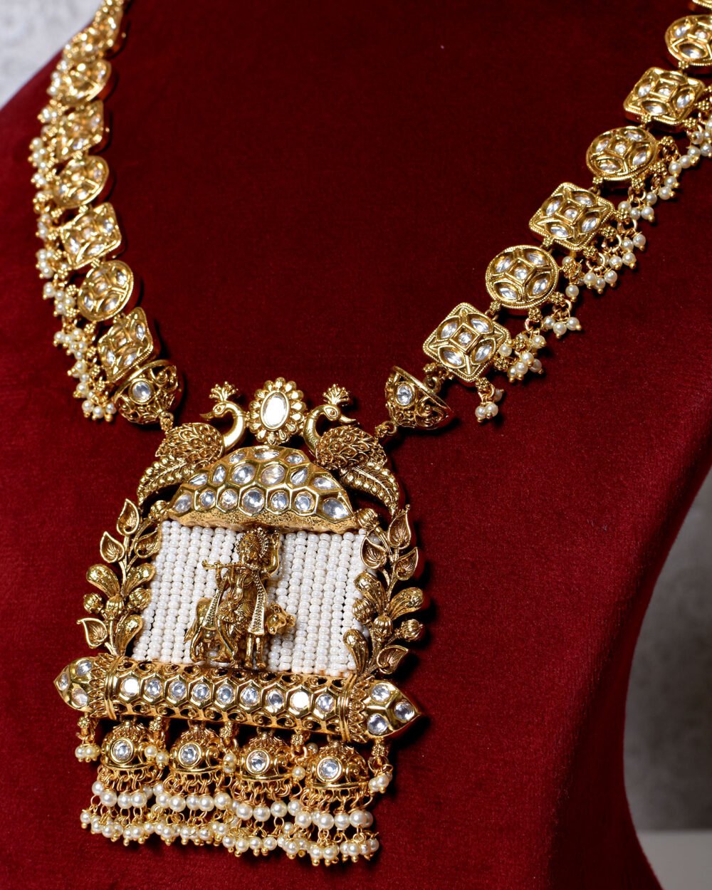 Mohi Antique Temple Necklace Set - Image 3