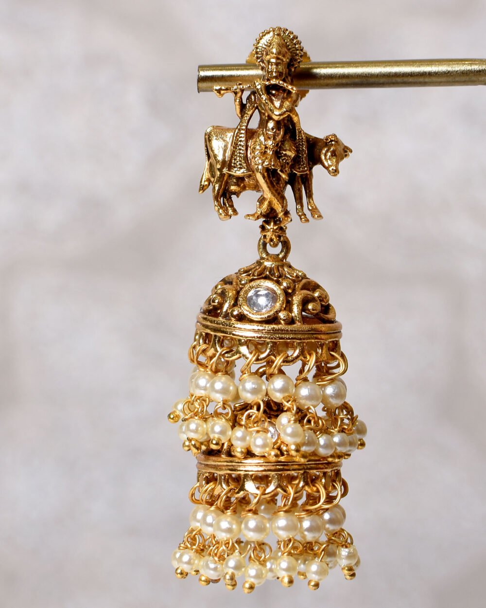 Mohi Antique Temple Necklace Set - Image 5