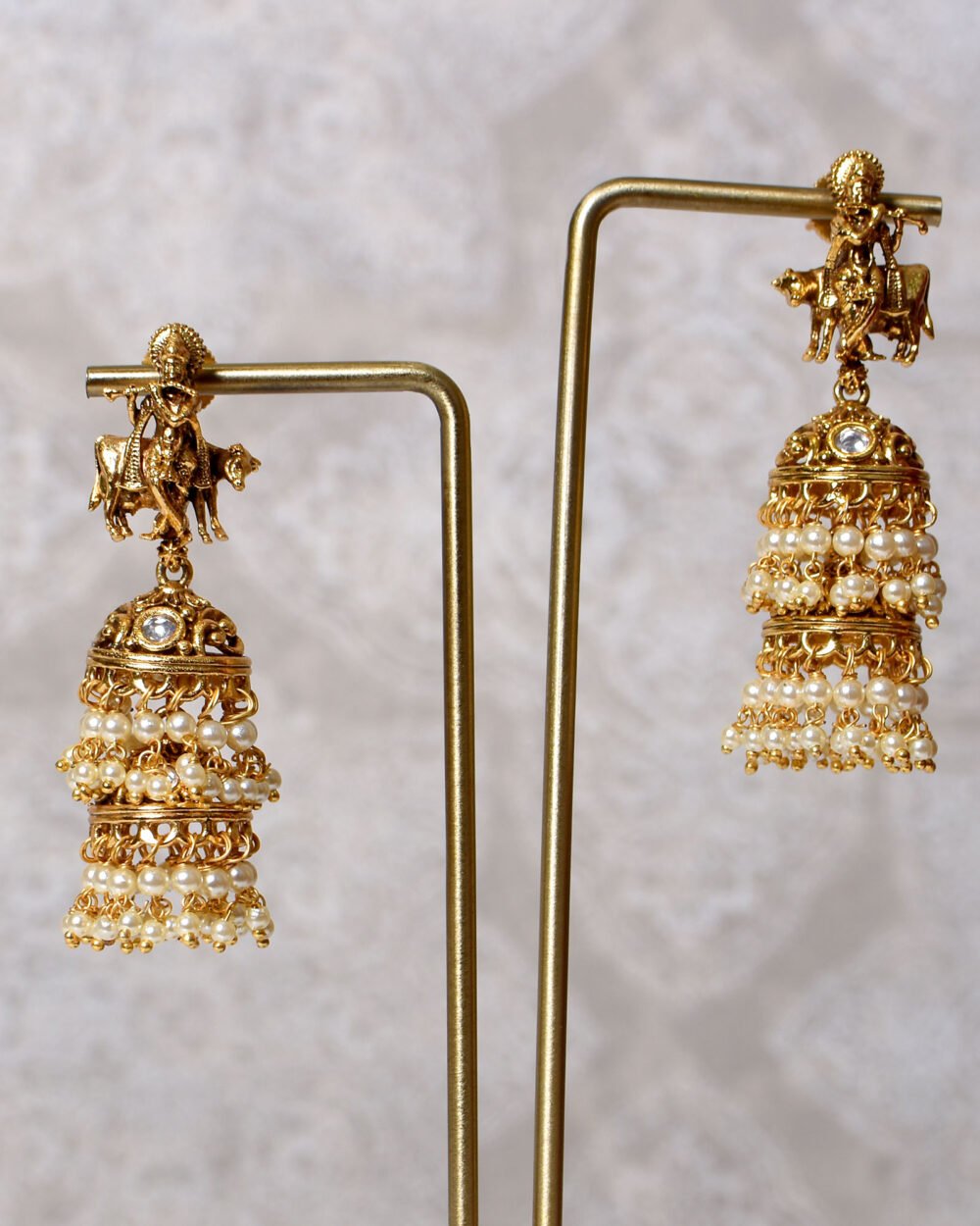 Mohi Antique Temple Necklace Set - Image 4