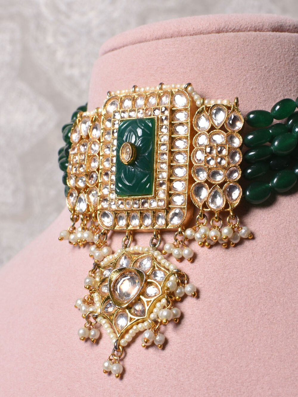 Manvi Polki Choker Set - Image 3