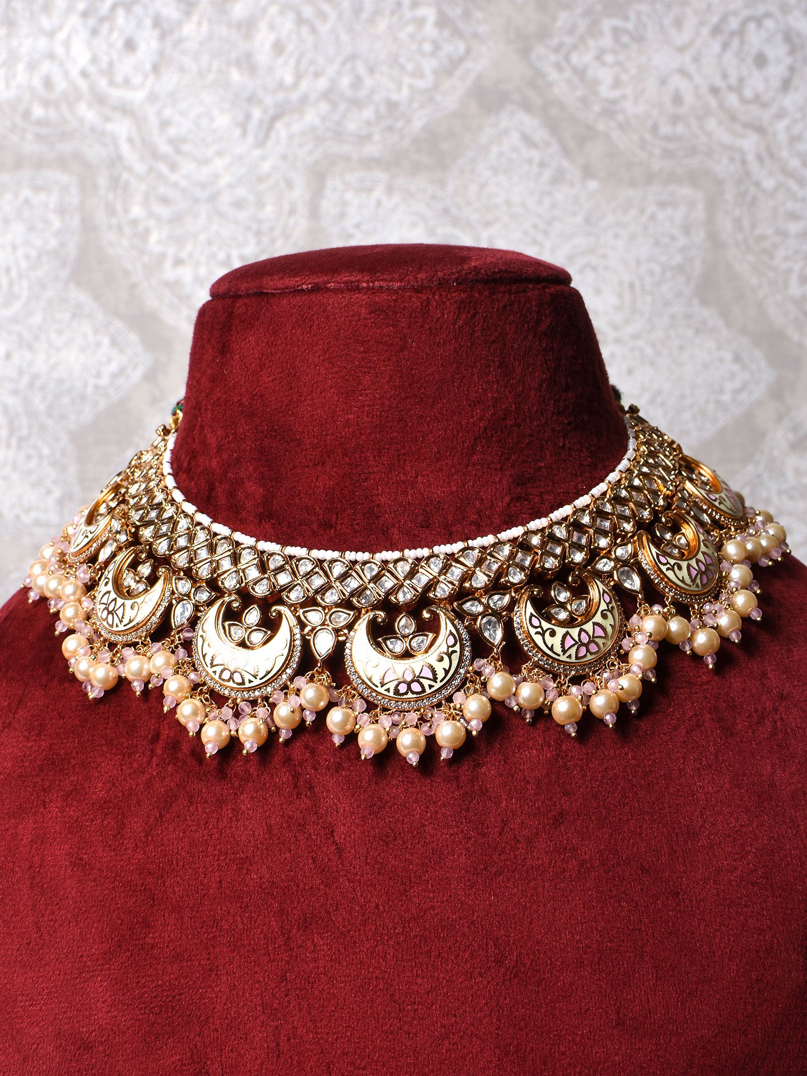 Chandana Polki Necklace Set