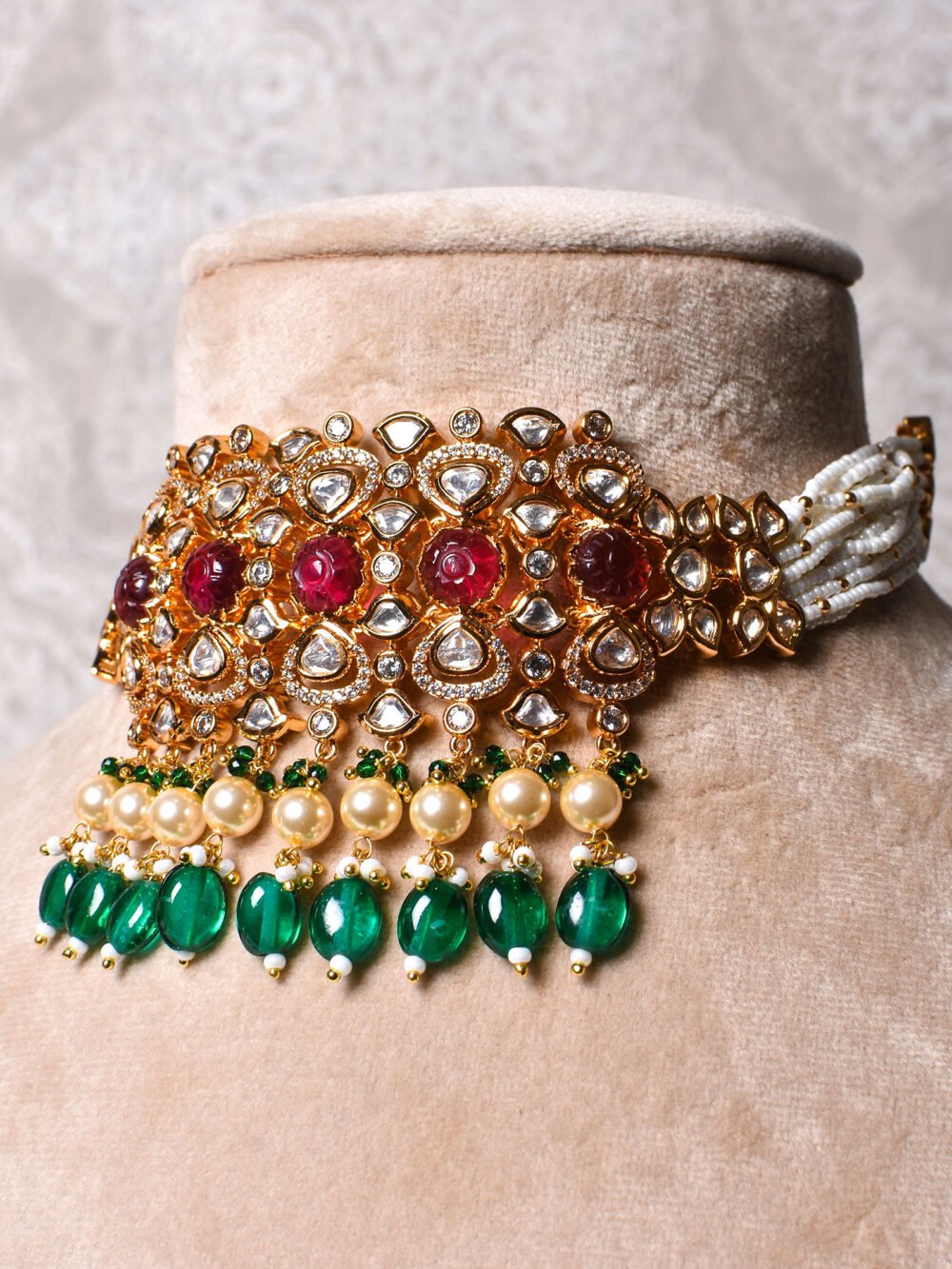 Chhavi Polki Choker Set - Image 2