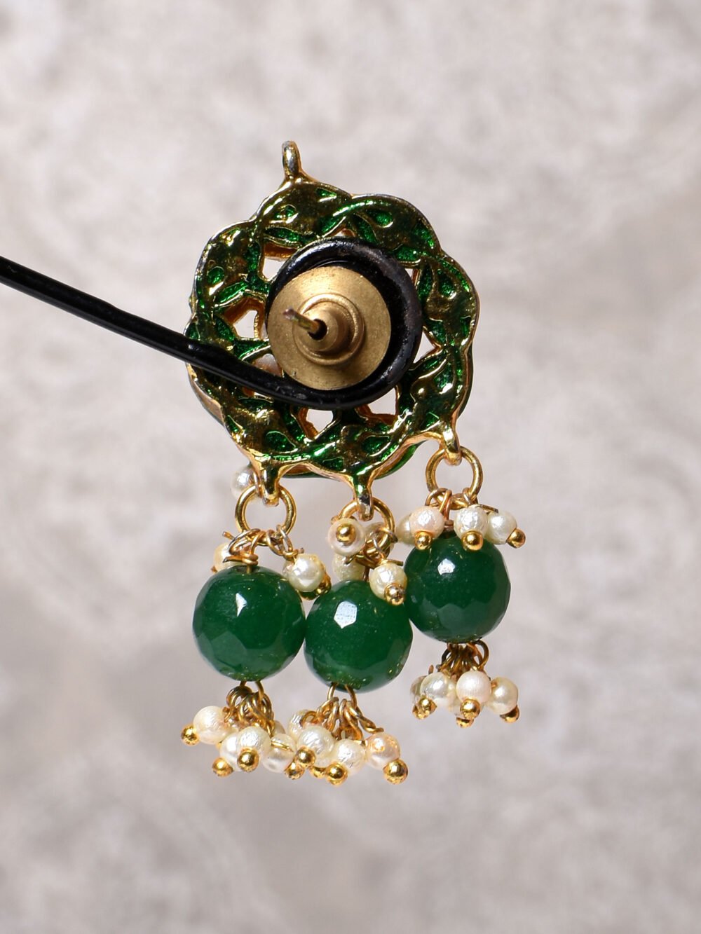 Navina Polki Navratan Choker Set - Image 7