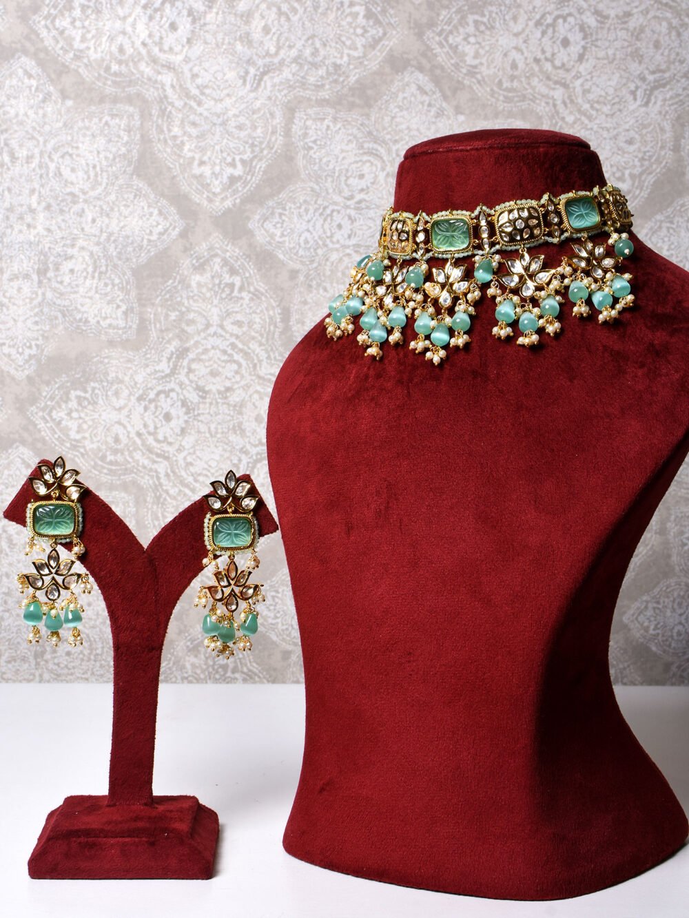 Manhitha Polki Choker Set