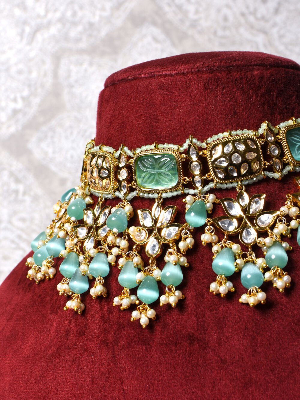 Manhitha Polki Choker Set - Image 2