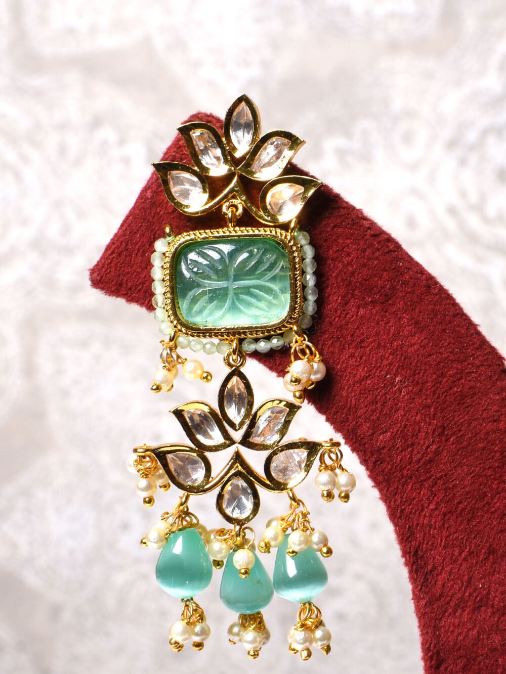 Manhitha Polki Choker Set - Image 5