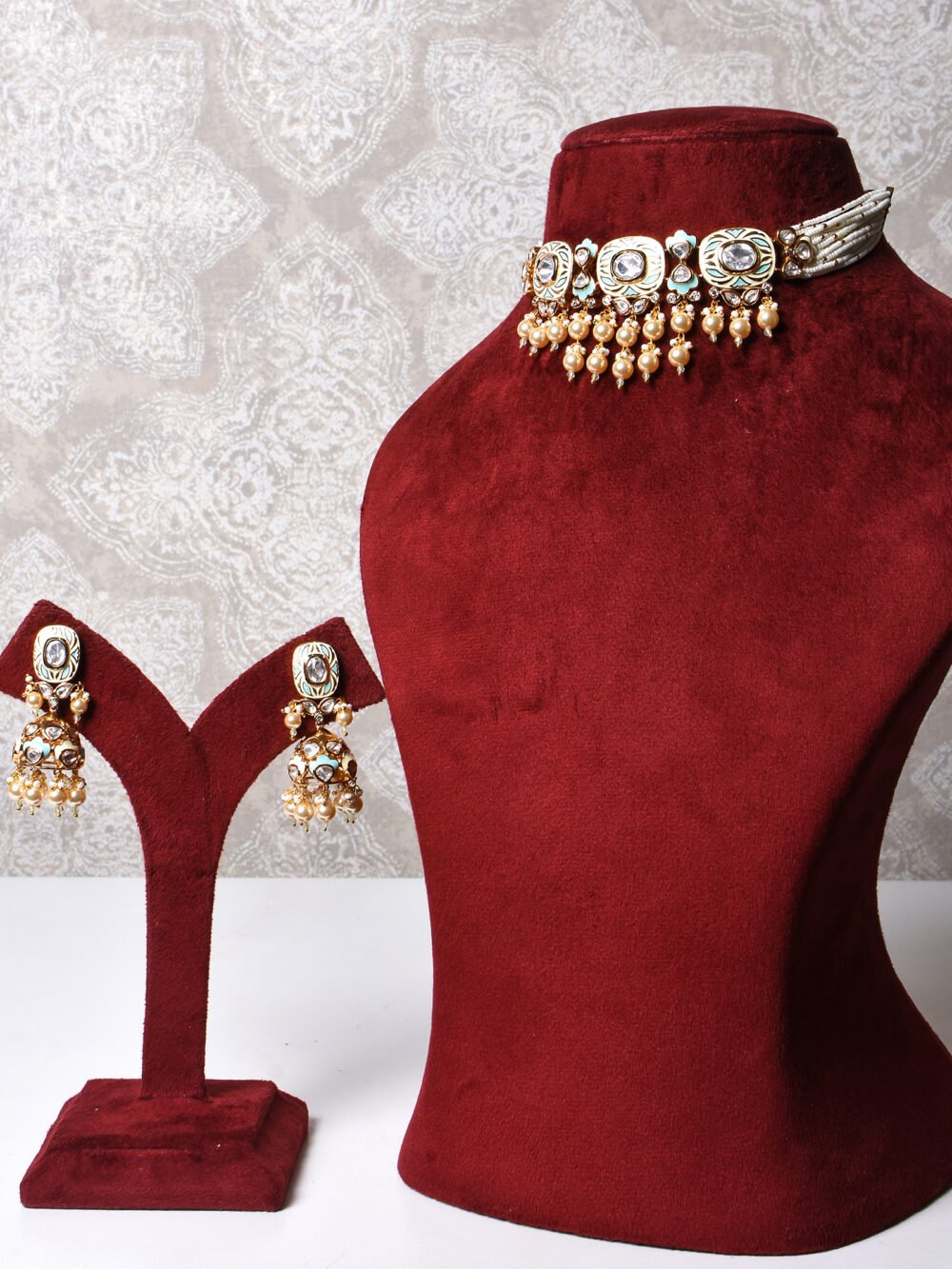 Madhuja Polki Choker Set