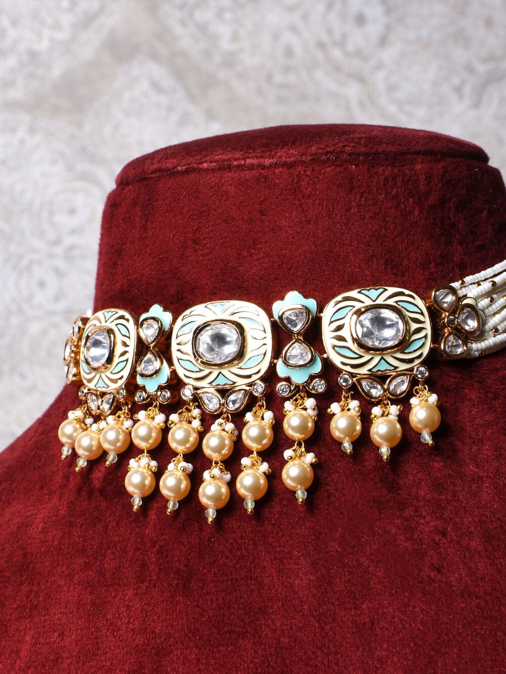 Madhuja Polki Choker Set - Image 3