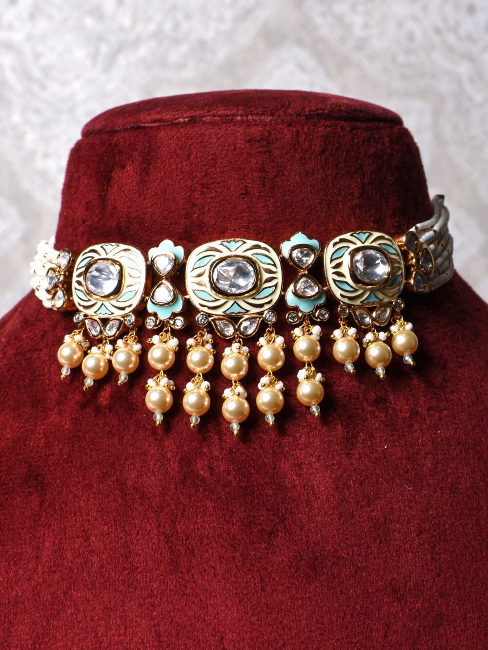 Madhuja Polki Choker Set - Image 2