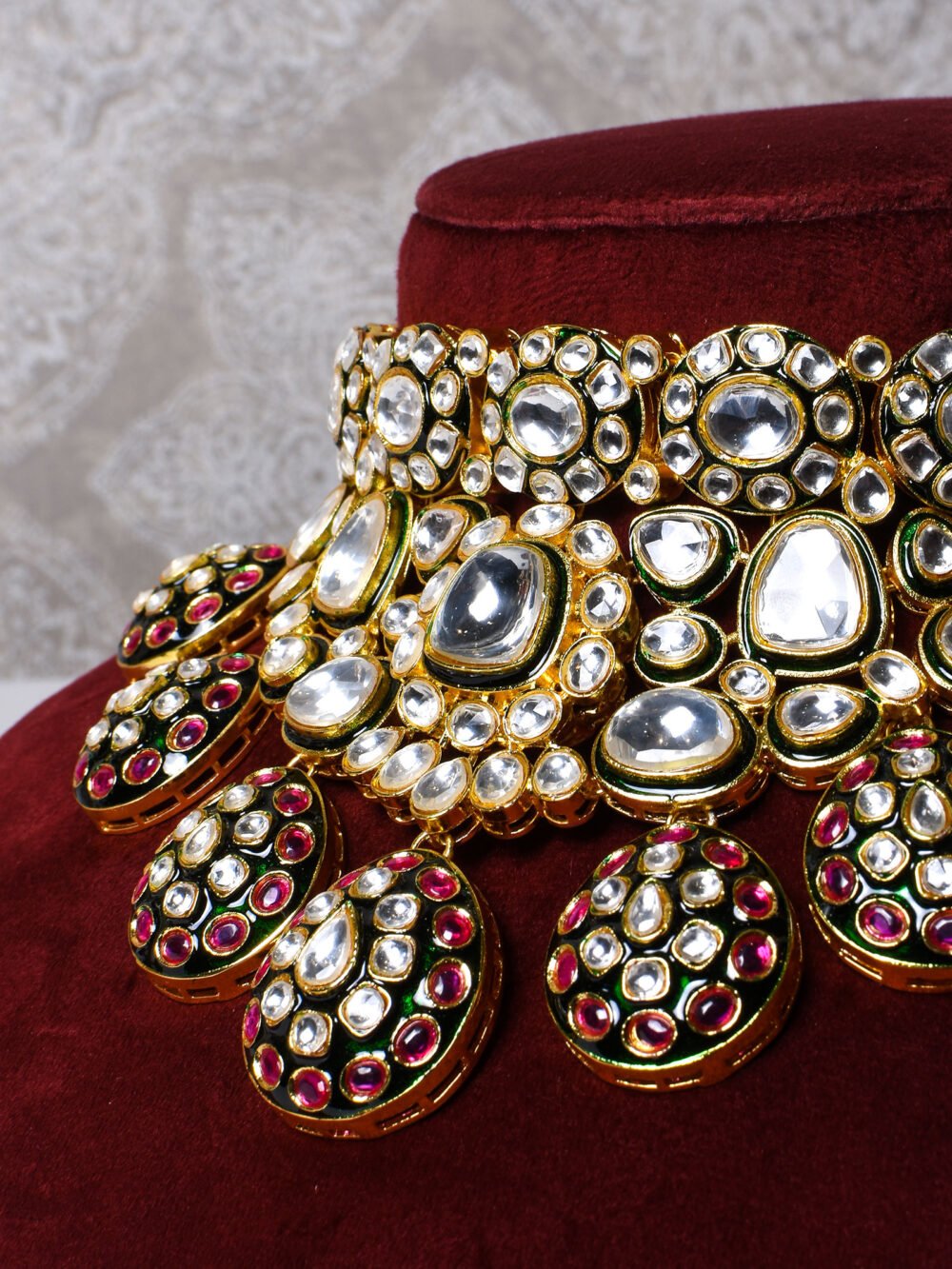 Ishanvi Polki Bridal Necklace Set - Image 2