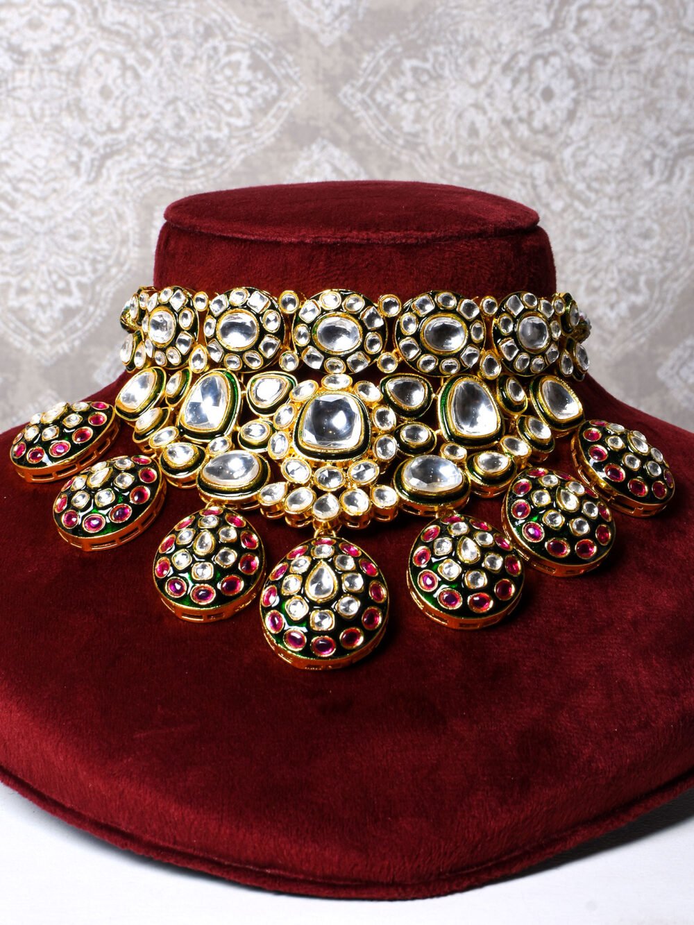 Ishanvi Polki Bridal Necklace Set