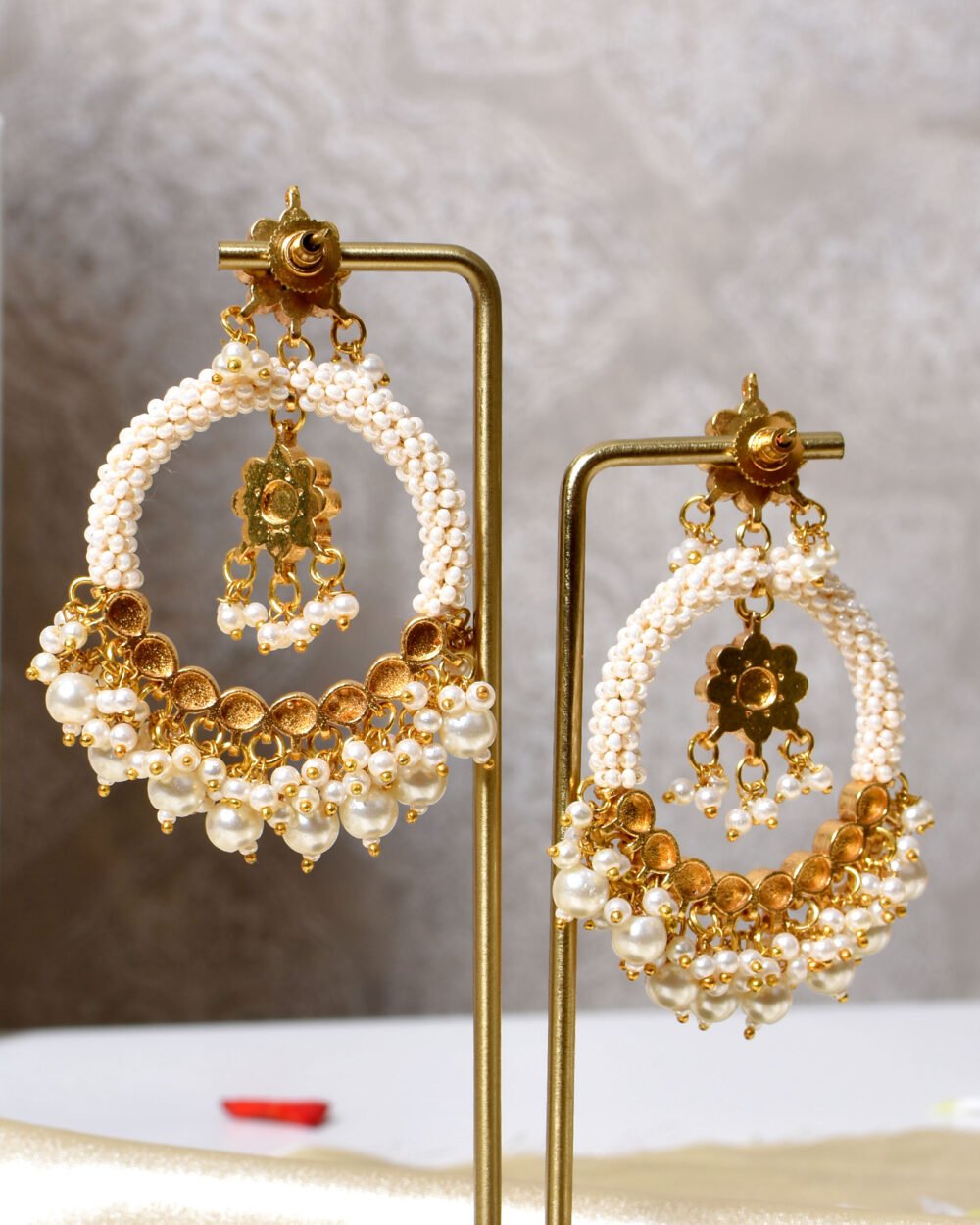 Alya Chandbali Earrings - Multicolor - Image 3