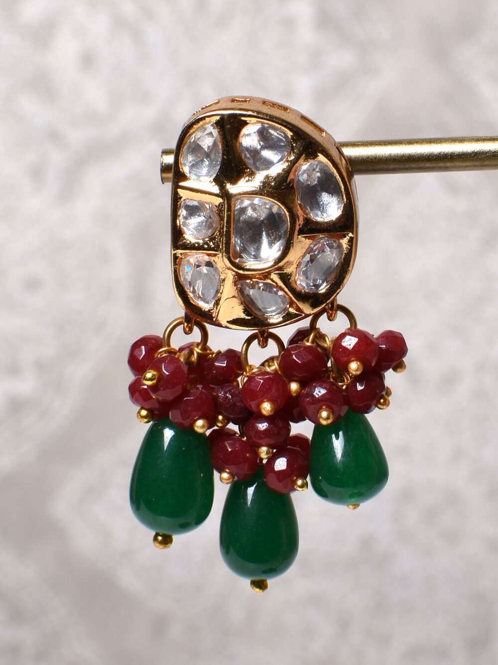 Kaveri Polki Necklace Set - Image 6