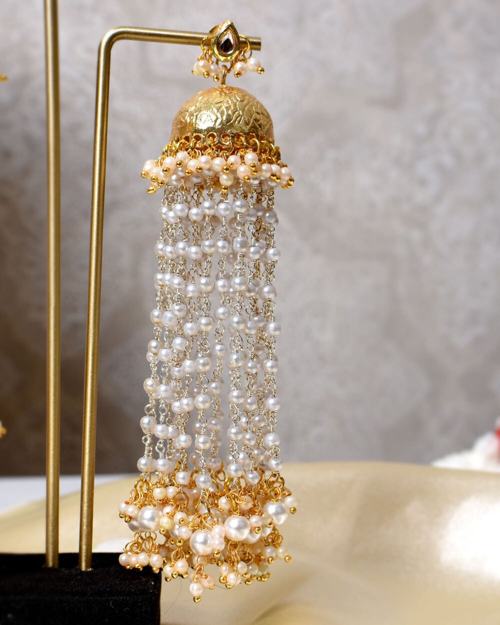 Jiva Oversized Jhumka Earrings - Image 2