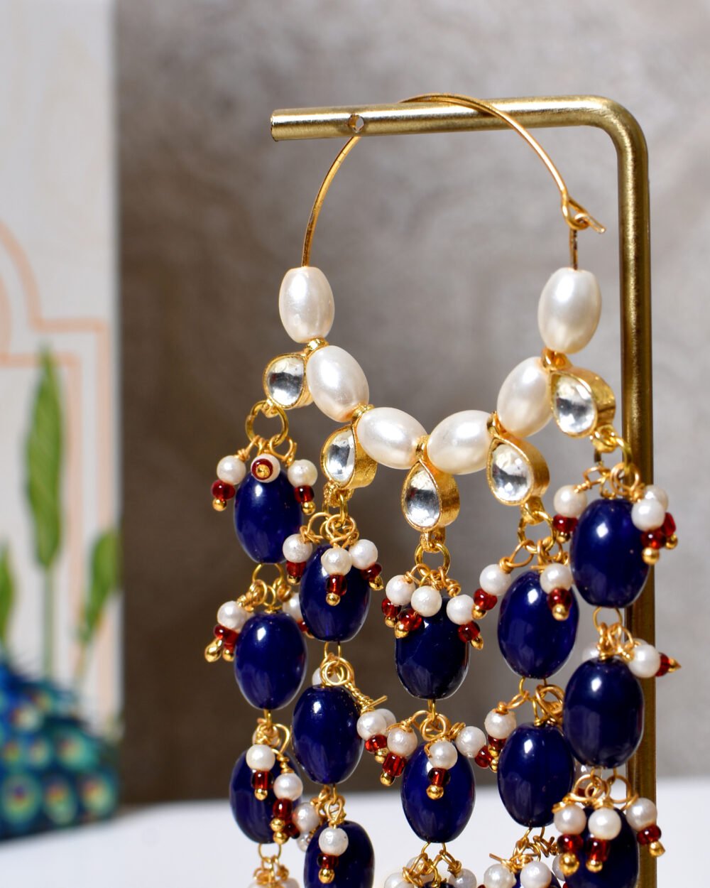 Ajani Chandbali Earrings - Image 4