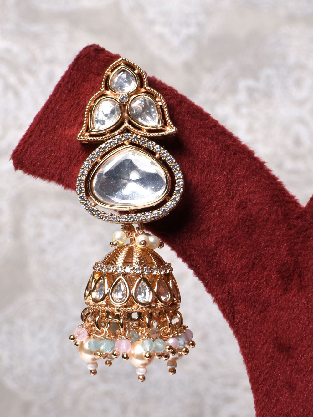 Kashika Polki Necklace Set - Image 6
