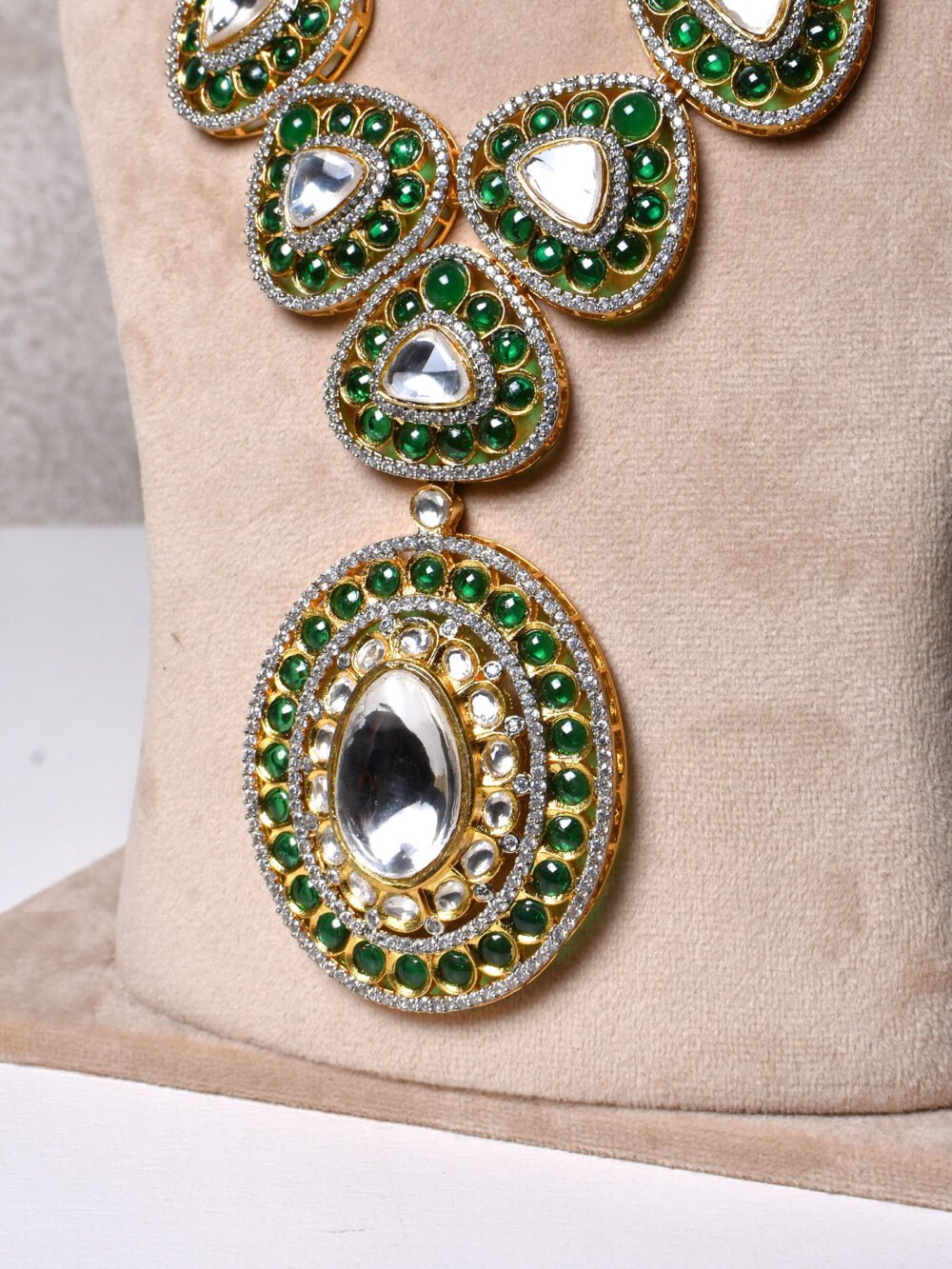 Indrina Polki Necklace Set - Image 3