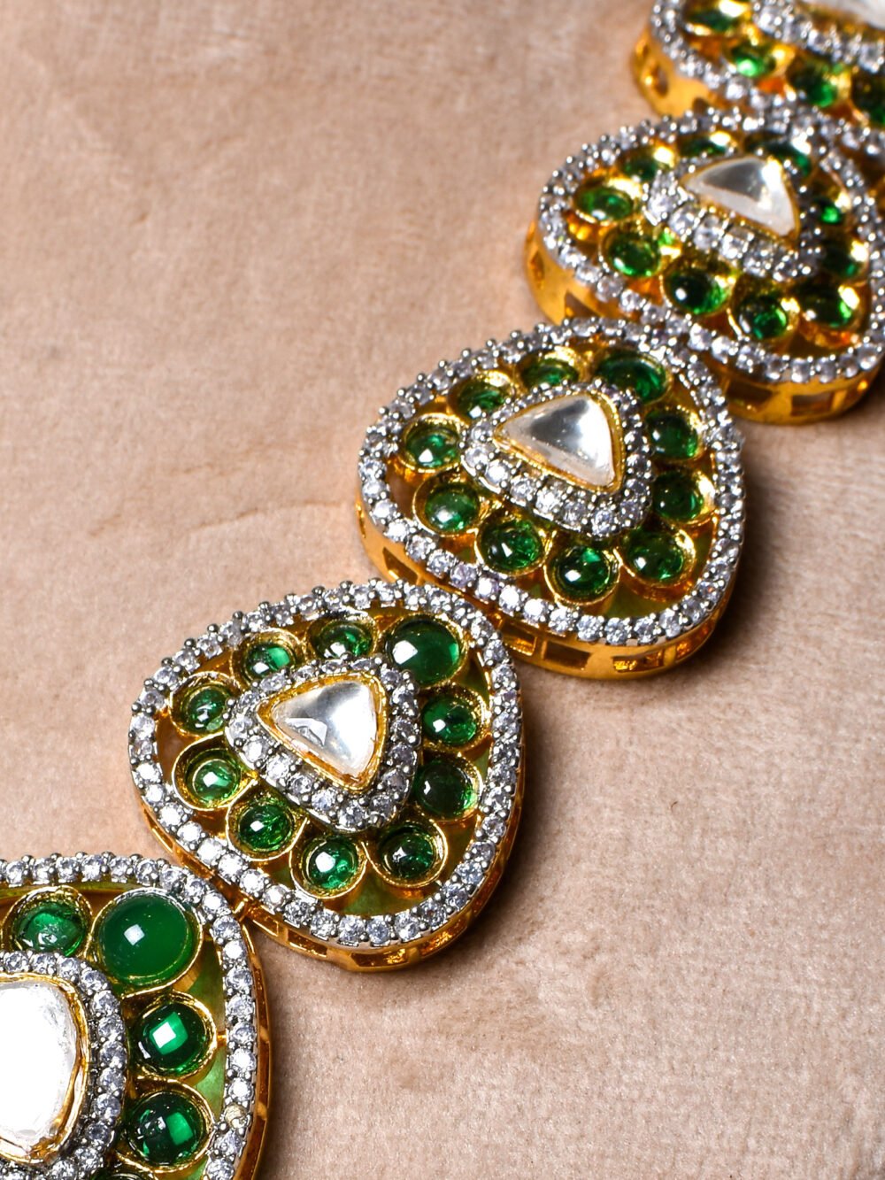 Indrina Polki Necklace Set - Image 4