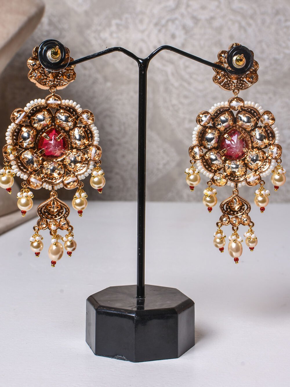 Chandrea Polki Necklace Set - Image 6
