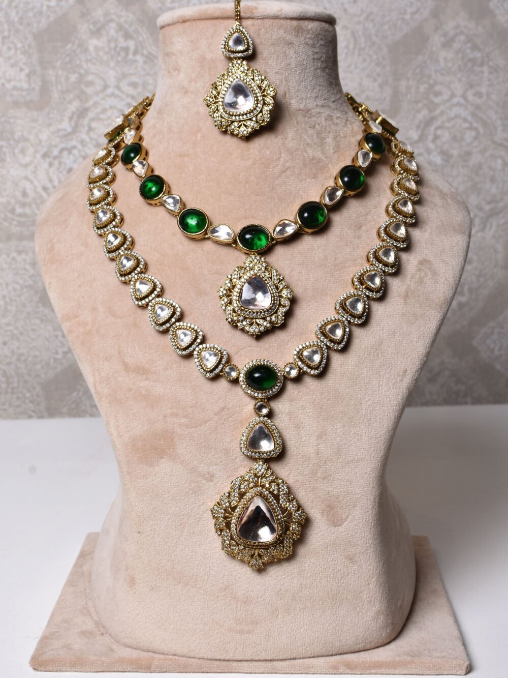Idika Polki Necklace Set - Image 2