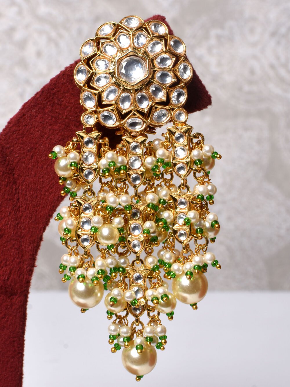 Chitrakshi Polki Bridal Necklace Set - Image 5